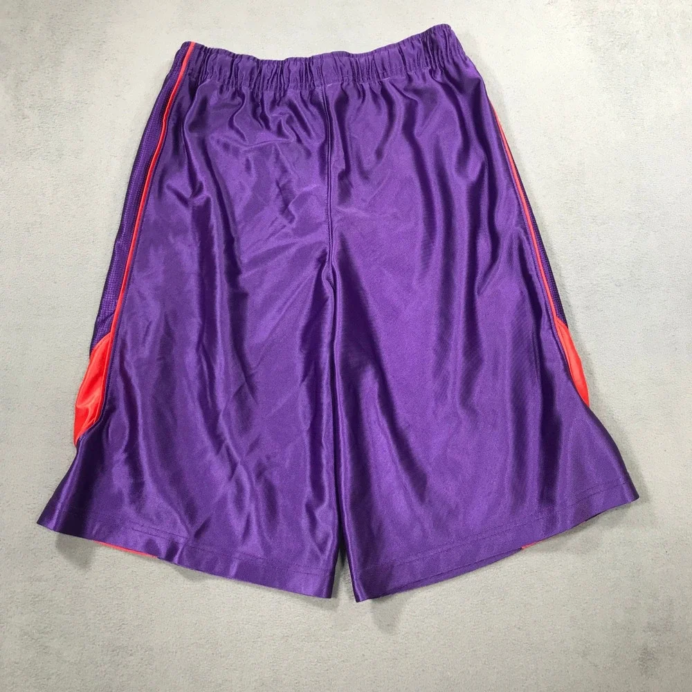 Nike Basketball Shorts Boys Large Purple Orange Athletic Workout Youth Kids